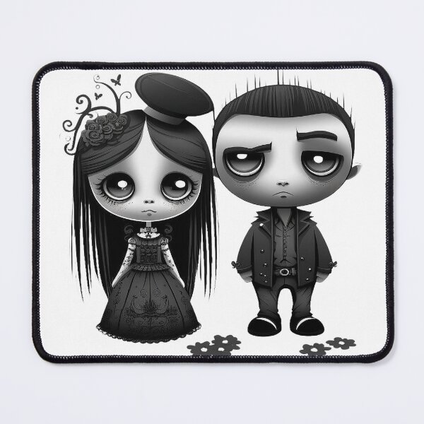 Item preview, Eternal Gloom – Emo Valentine Gothic Couple designed and sold by TheInkRaven.
