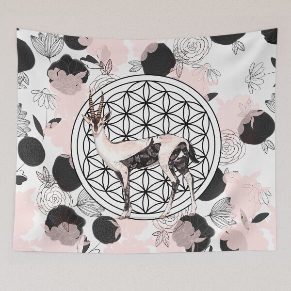 Item preview, Totem gazelle – Flower of life designed and sold by Herami.
