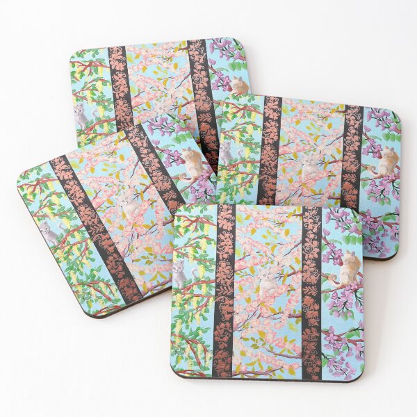 Item preview, Cats in the spings bloom tree designed and sold by "mariadreamart".