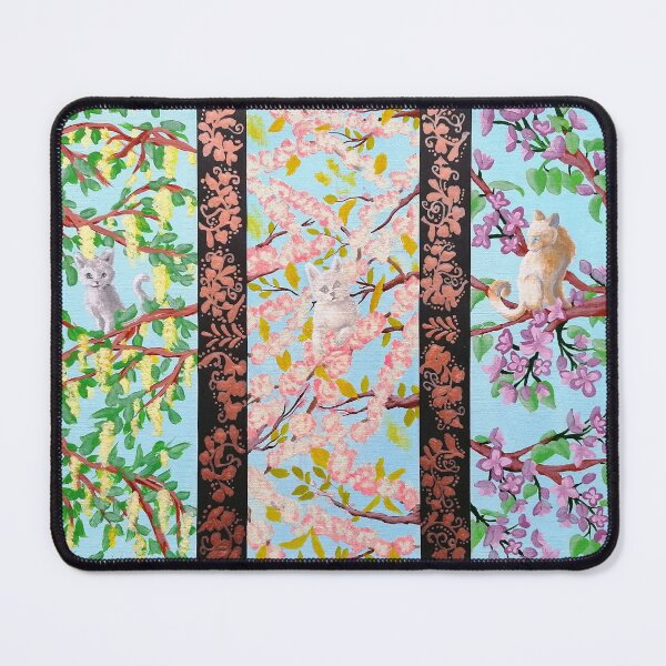 Item preview, Cats in the spings bloom tree designed and sold by "mariadreamart".