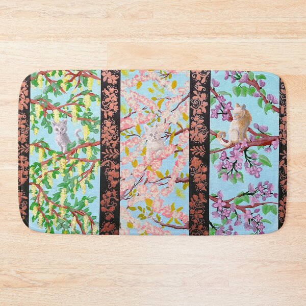 Item preview, Cats in the spings bloom tree designed and sold by "mariadreamart".
