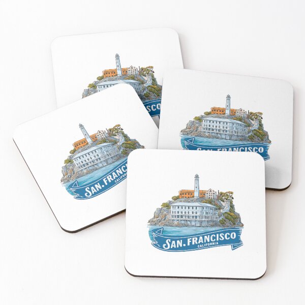 Item preview, San Francisco Alcatraz Island Historic Federal Prison California Sticker designed and sold by Blurbean.