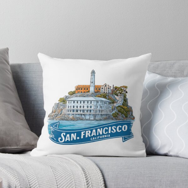 Item preview, San Francisco Alcatraz Island Historic Federal Prison California Sticker designed and sold by Blurbean.