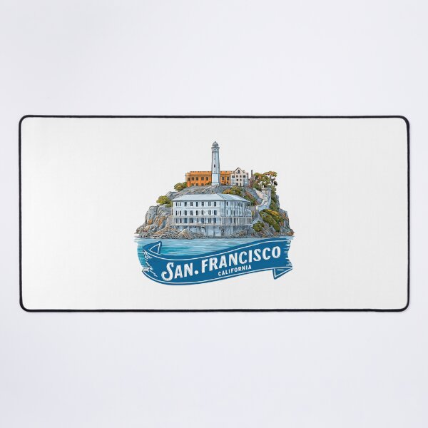 Item preview, San Francisco Alcatraz Island Historic Federal Prison California Sticker designed and sold by Blurbean.