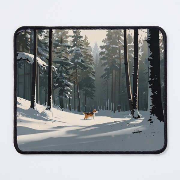 Item preview, Calm Winter Beagle Illustration designed and sold by NeatThingLover.