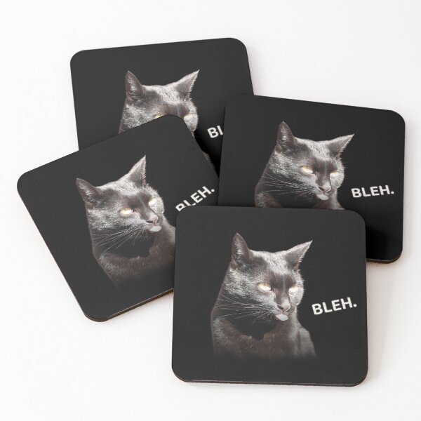 Item preview, Bleh Cat – Funny Black Cat with Tongue Out Minimal Design designed and sold by MB-CatPrints.