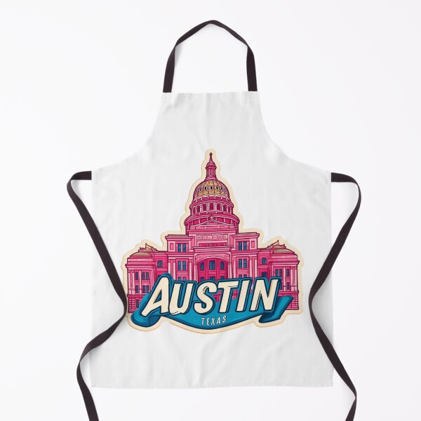 Item preview, Austin Texas State Capitol Building Pink Vintage Travel Sticker Design designed and sold by Blurbean.