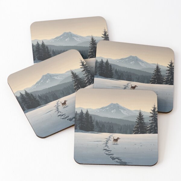 Item preview, Peaceful Beagle Snow Scene designed and sold by NeatThingLover.