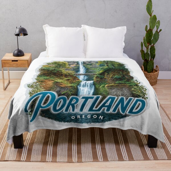 Item preview, Portland Oregon Multnomah Falls Pacific Northwest Waterfall Nature Sticker designed and sold by Blurbean.