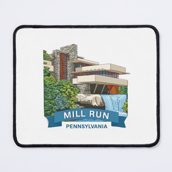 Item preview, Mill Run Pennsylvania Fallingwater Frank Lloyd Wright Architecture Sticker designed and sold by Blurbean.