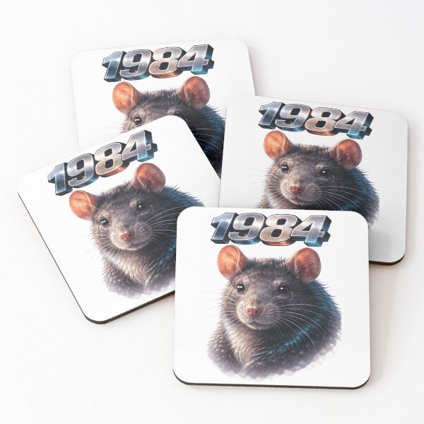 Item preview, 1984 Year of the Rat Eastern Zodiac Strength Power Design designed and sold by AlexLineArt.