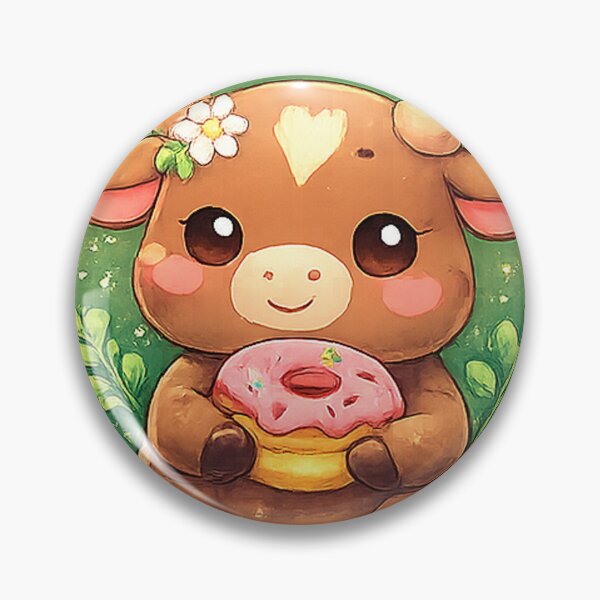Item preview, Cute Taurus Zodiac Sticker | Transparent PNG | Kawaii Bull Donut Sticker | Waterproof Vinyl | Planner, Laptop, Bottle designed and sold by AmRishi.