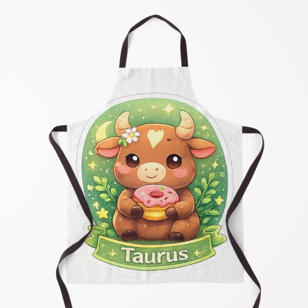 Item preview, Cute Taurus Zodiac Sticker | Transparent PNG | Kawaii Bull Donut Sticker | Waterproof Vinyl | Planner, Laptop, Bottle designed and sold by AmRishi.
