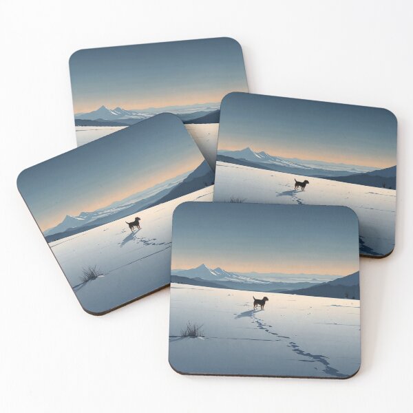 Item preview, Minimal Winter Beagle Art  designed and sold by NeatThingLover.