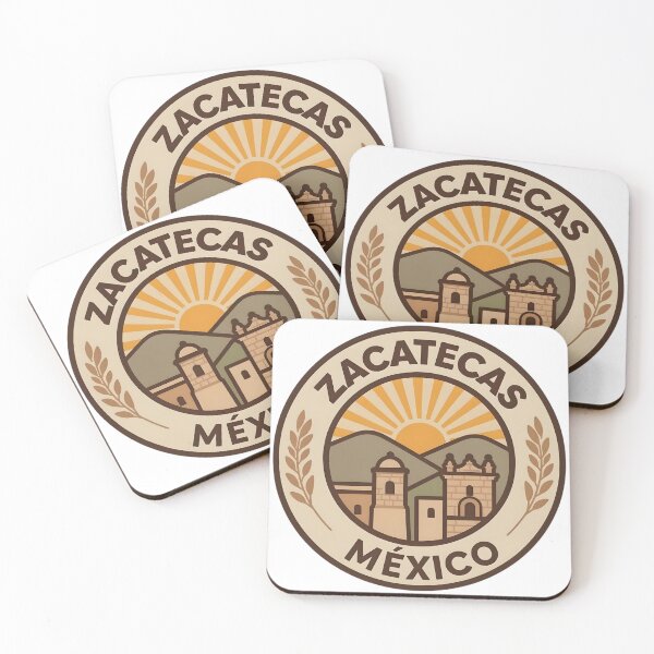 Item preview, Zacatecas Mexico – Vintage Sunset Heritage Badge designed and sold by KivaroArt.