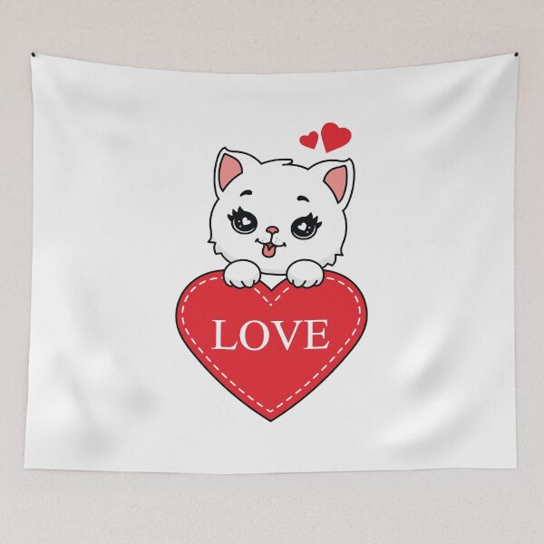 Item preview, Pocket Love Cat designed and sold by MarshallStickerX.