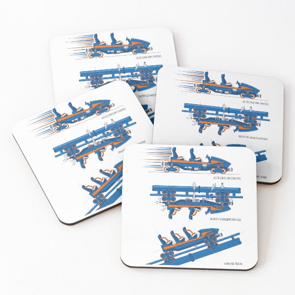 Item preview, Blue Fire Coaster Launch Loop Technical Art designed and sold by AURA Vibes.