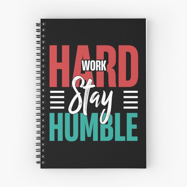 Item preview, Work Hard, Stay Humble – Motivational Typography Art T-Shirt designed and sold by DesignsDrip.