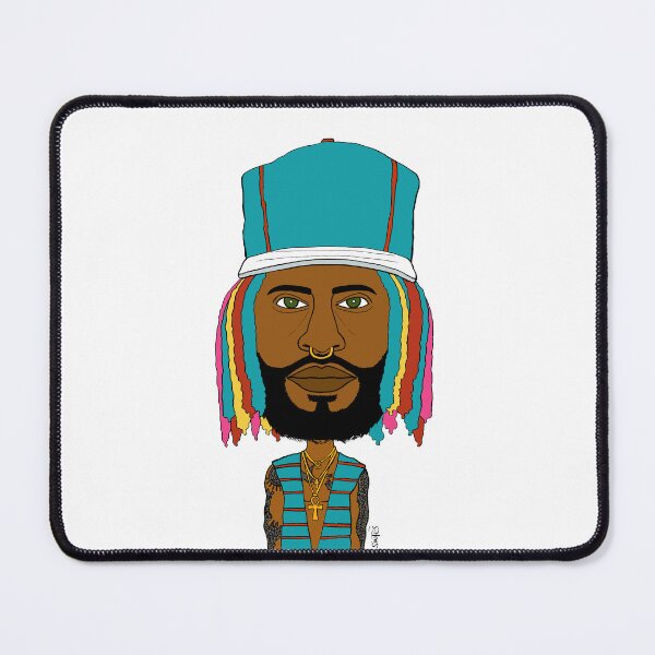 Item preview,  Colorful Dreadlocks Altboy with Ankh, Nose Ring & Tattoos - Illustration designed and sold by Eric Sintès.