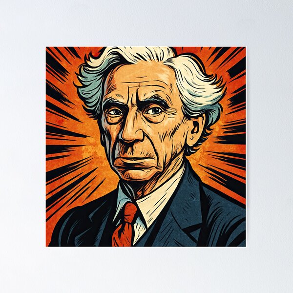 Item preview, Bertrand Russell   | Comics style - Cartoon designed and sold by ComicsFactory.