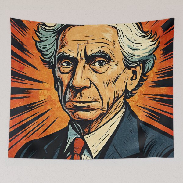 Item preview, Bertrand Russell   | Comics style - Cartoon designed and sold by ComicsFactory.