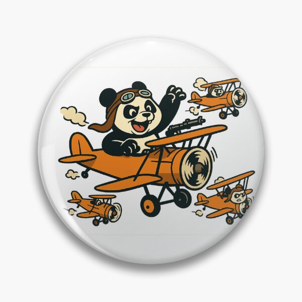 Item preview, Panda Pilot Squadron – Funny Aerial Combat designed and sold by mbmstores.