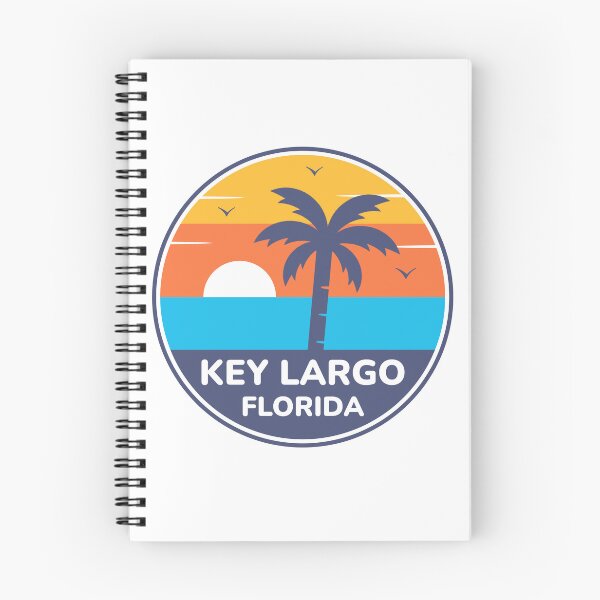 Item preview, Key Largo Florida - Retro Sunset Palm Tree Tropical Vacation designed and sold by Shape Snip Studio.