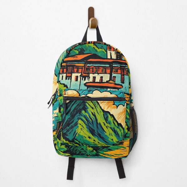 Item preview, Bhutan landscape | Comics style - Cartoon designed and sold by ComicsFactory.