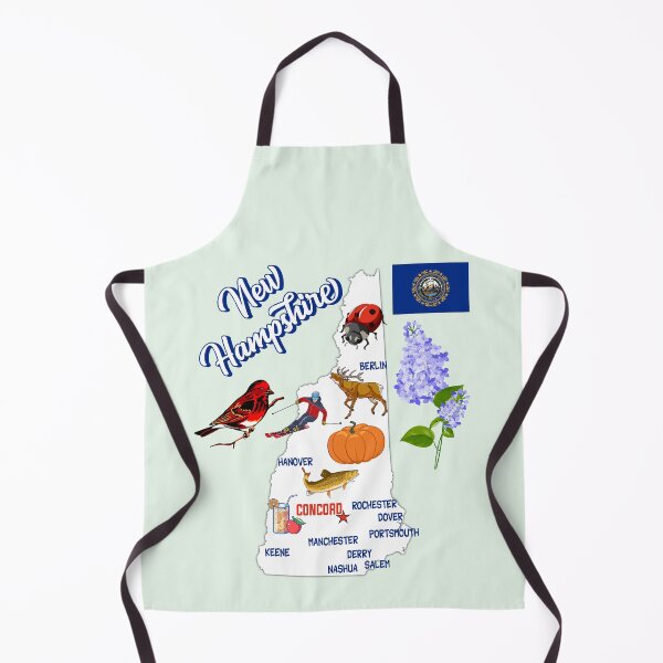 Item preview, New Hampshire State Pride, Symbols & Landmarks Map designed and sold by mashmosh.