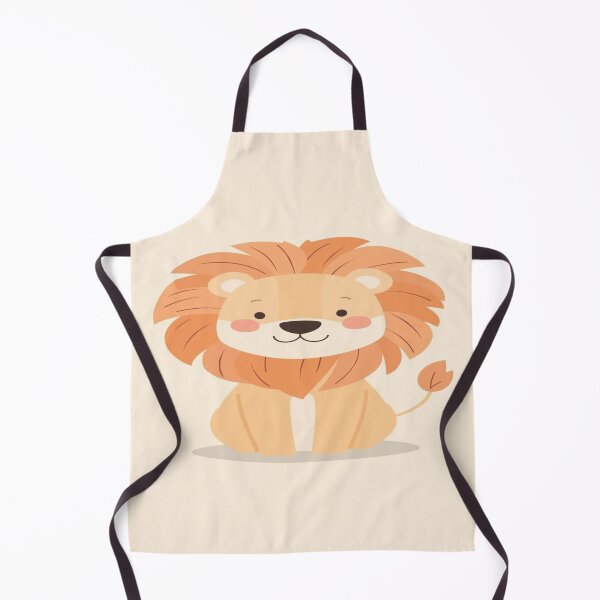 Item preview, Cute Illustrated Lion in Soft Warm Pastels designed and sold by mari0n980.