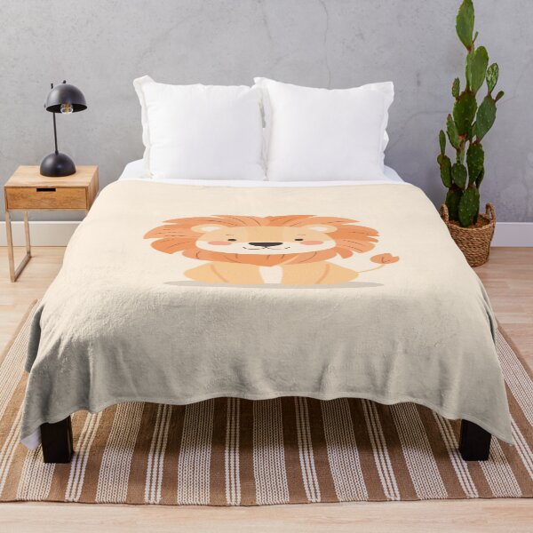 Item preview, Cute Illustrated Lion in Soft Warm Pastels designed and sold by mari0n980.