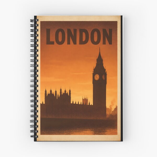 Item preview, London Sunset Poster - Big Ben Silhouette Alternate-History Gradient designed and sold by Cosmopolis.