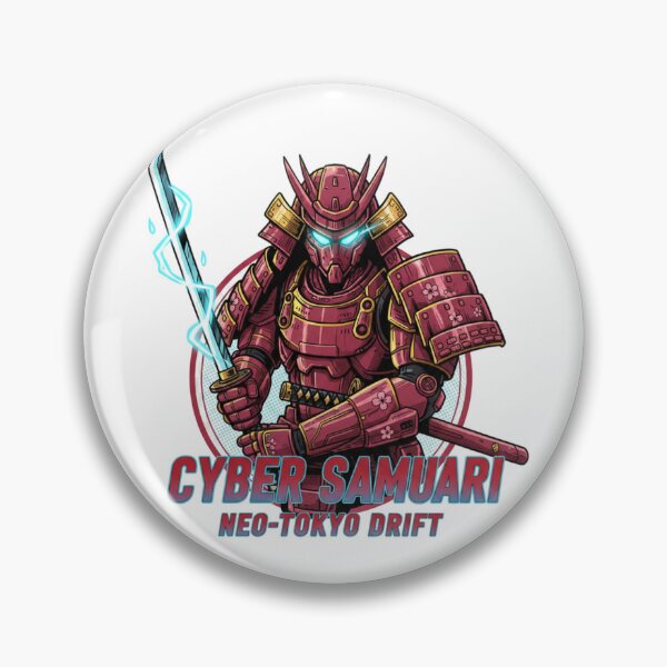 Item preview, Cyber Samurai – Neo-Tokyo Drift | Futuristic Japanese Warrior Art designed and sold by Gurjeetpixelart.