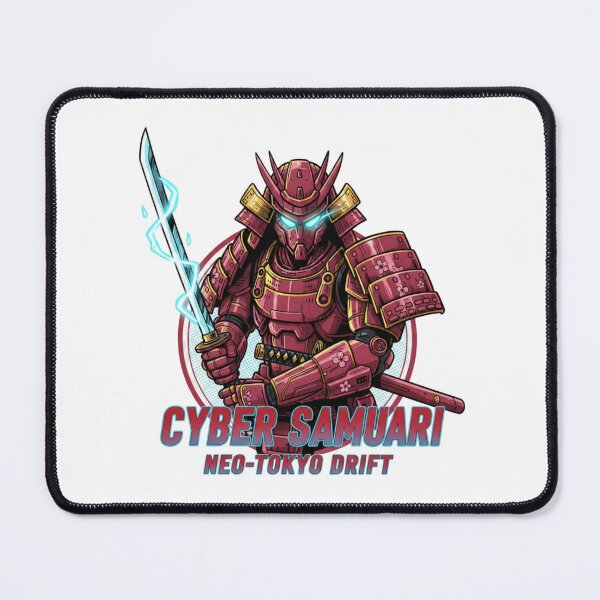 Item preview, Cyber Samurai – Neo-Tokyo Drift | Futuristic Japanese Warrior Art designed and sold by Gurjeetpixelart.