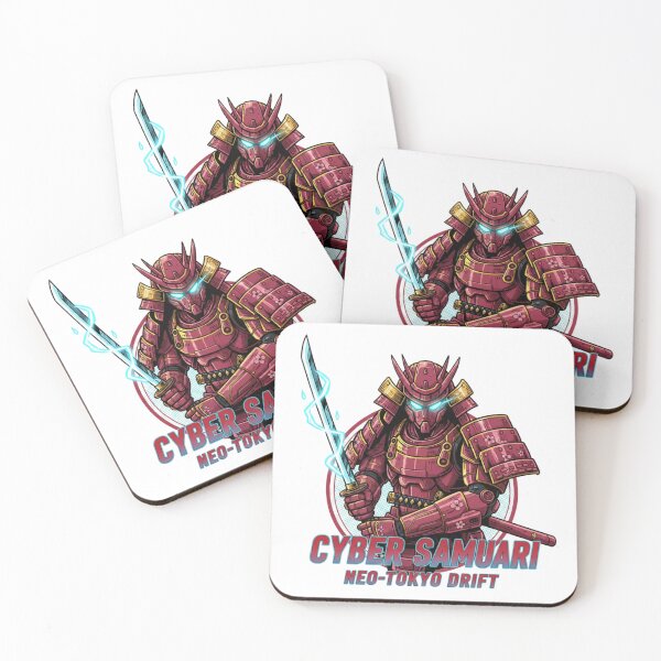 Item preview, Cyber Samurai – Neo-Tokyo Drift | Futuristic Japanese Warrior Art designed and sold by Gurjeetpixelart.