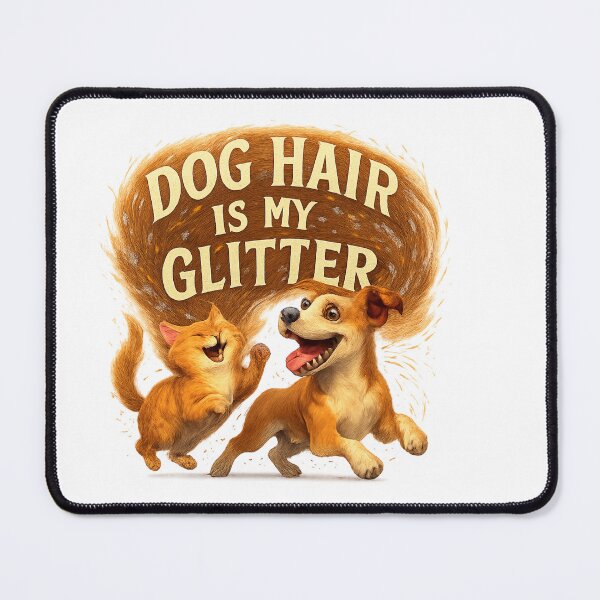 Item preview, Dog Hair Is My Glitter - Funny Cat and Dog Fur Confetti Design designed and sold by MKreative Studio.