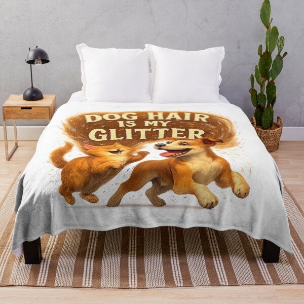 Item preview, Dog Hair Is My Glitter - Funny Cat and Dog Fur Confetti Design designed and sold by MKreative Studio.