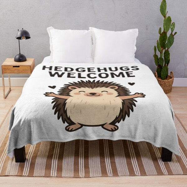 Item preview, Hedgehugs Welcome – Cute Hedgehog Hug Illustration designed and sold by storelibertys.