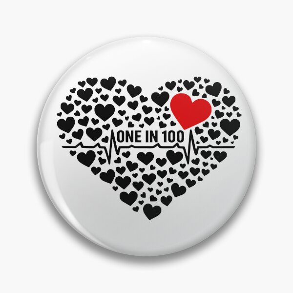 Item preview, One in 100 CHD Warrior Congenital Heart Awareness designed and sold by JackCurtis1991.