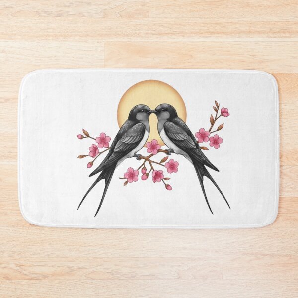 Item preview, Pair of Cherry Blossom Swallows designed and sold by CHRIST5000.