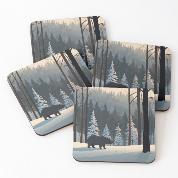 Item preview, Hippo in Mountain Winter designed and sold by NeatThingLover.