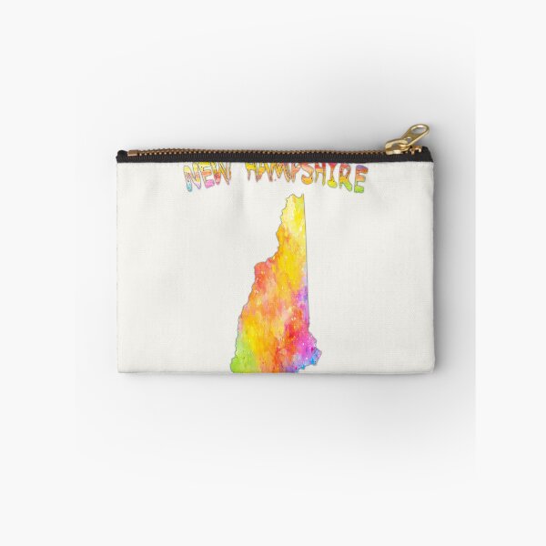 Item preview, New Hampshire State Map - Colorful Artistic Watercolor Splash designed and sold by mashmosh.