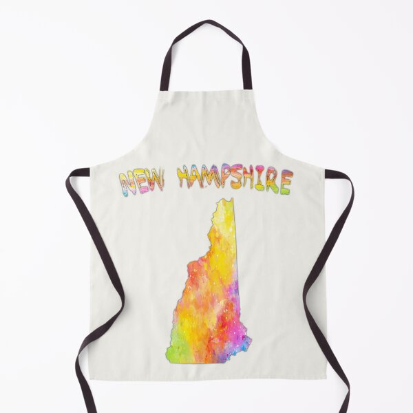 Item preview, New Hampshire State Map - Colorful Artistic Watercolor Splash designed and sold by mashmosh.