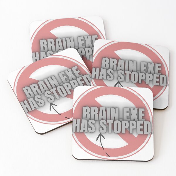 Artikelvorschau, Brain.exe hat aufgehört zu funktionieren – Lustiges Programmierer- und Meme-Zitat-Design. entworfen und verkauft von Artistry-Nadia.