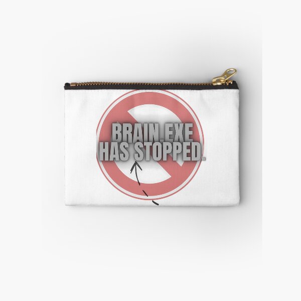 Item preview, Brain.exe Has Stopped – Funny Programmer & Meme Quote Design. designed and sold by Artistry-Nadia.