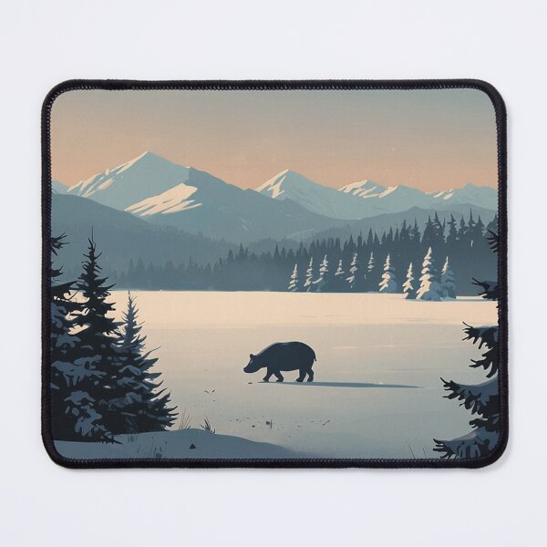Item preview, Calm Winter Hippo Illustration designed and sold by NeatThingLover.