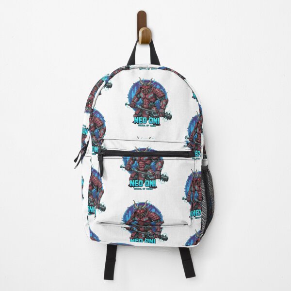 Item preview, Neo Oni – Digital Demon of Tokyo | Cyberpunk Japanese Oni Warrior Art designed and sold by Gurjeetpixelart.