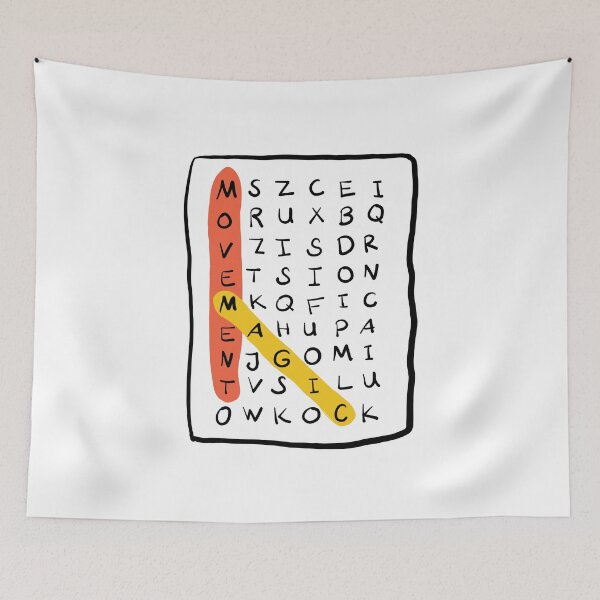 Item preview, Movement Magic Crosswords Puzzle designed and sold by Feldymerch.