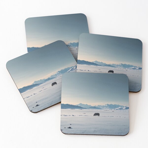 Item preview, Peaceful Hippo Snow Scene designed and sold by NeatThingLover.