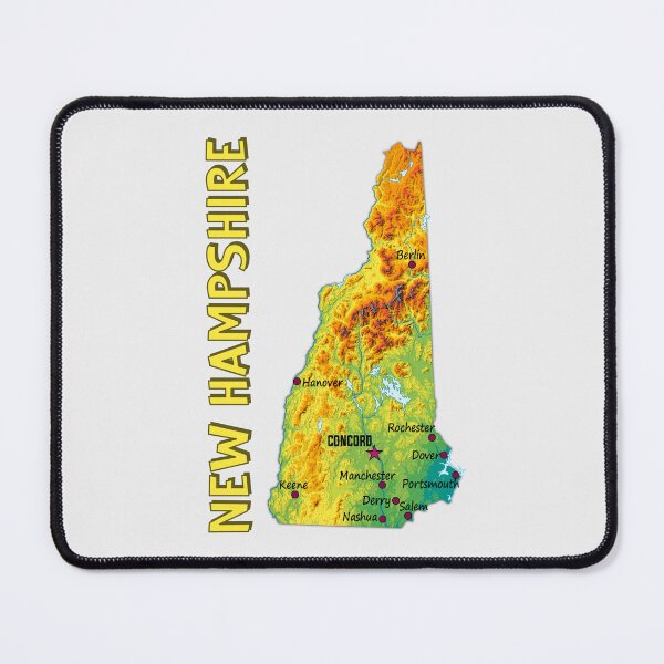 Item preview, New Hampshire State Topographic Map - Vintage Nature Style designed and sold by mashmosh.